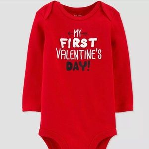 5 for $25 - 6 Month My First Valentines Day Onesie